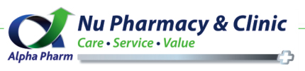 Nu Pharmacy and Clinic's website logo